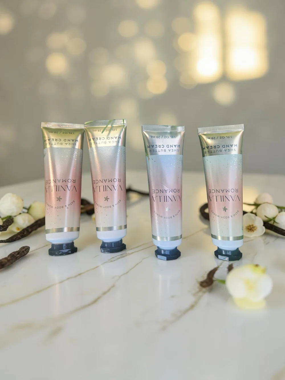 Bath & Body Works Vanilla Romance Hand Cream Set Of Four